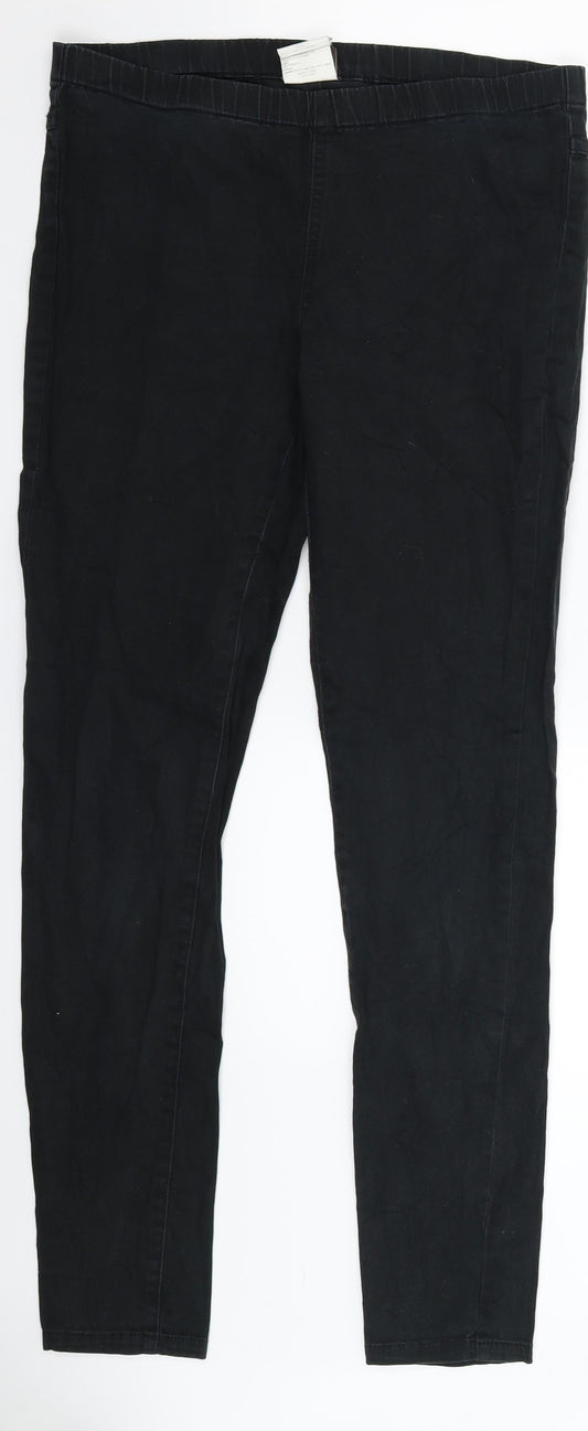Womens UK Size 32 in Pieces Extra-Slim Fit Jegging Black Jeans
