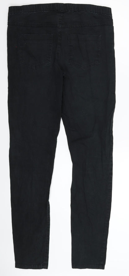 Womens UK Size 32 in Pieces Extra-Slim Fit Jegging Black Jeans