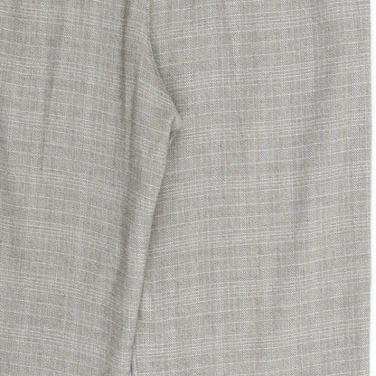 Matalan Womens Grey Check  Trousers  Size 14 L29 in