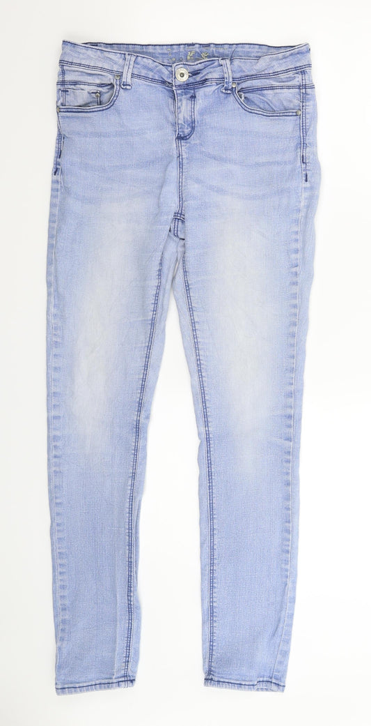 Denim Co Womens Blue  Denim Jegging Jeans Size 10 L28 in