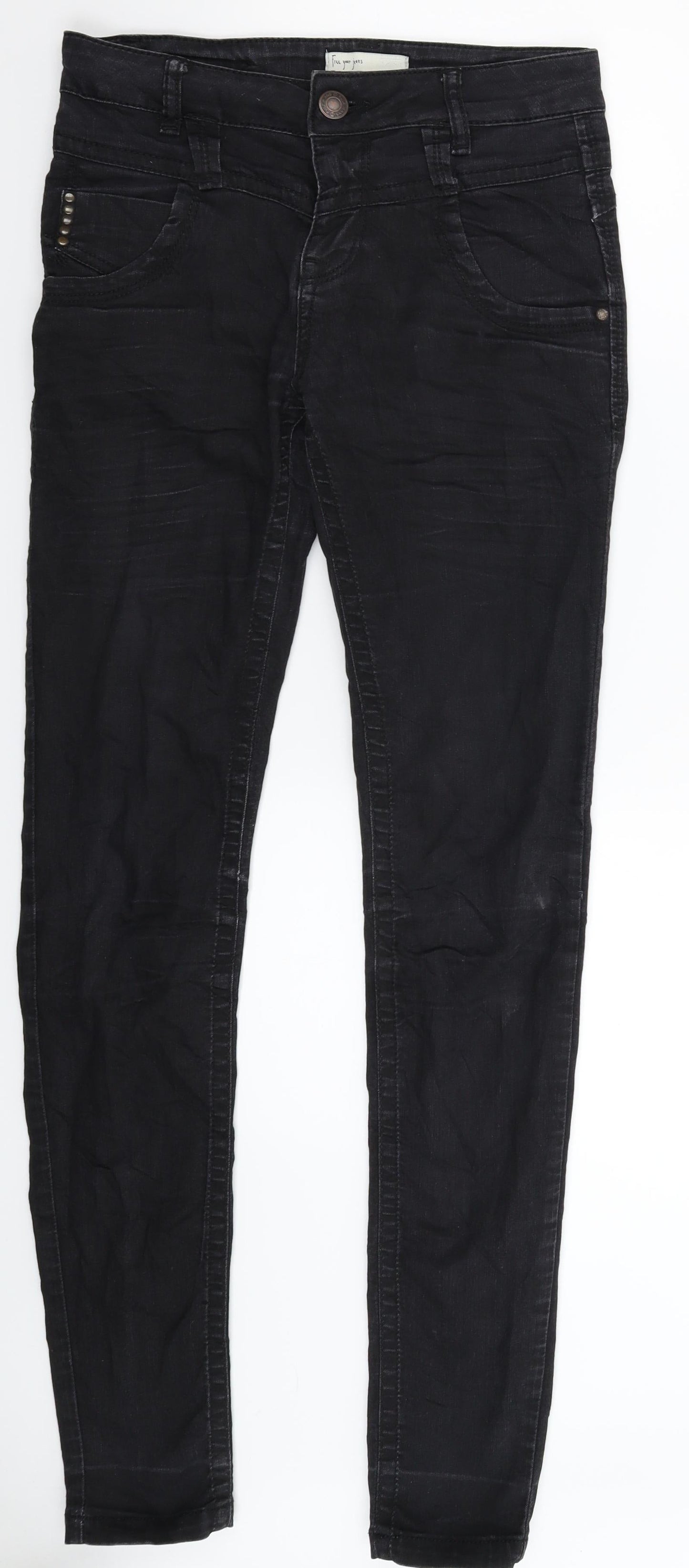 Pulz Womens Black  Denim Jegging Jeans Size 28 in L33 in