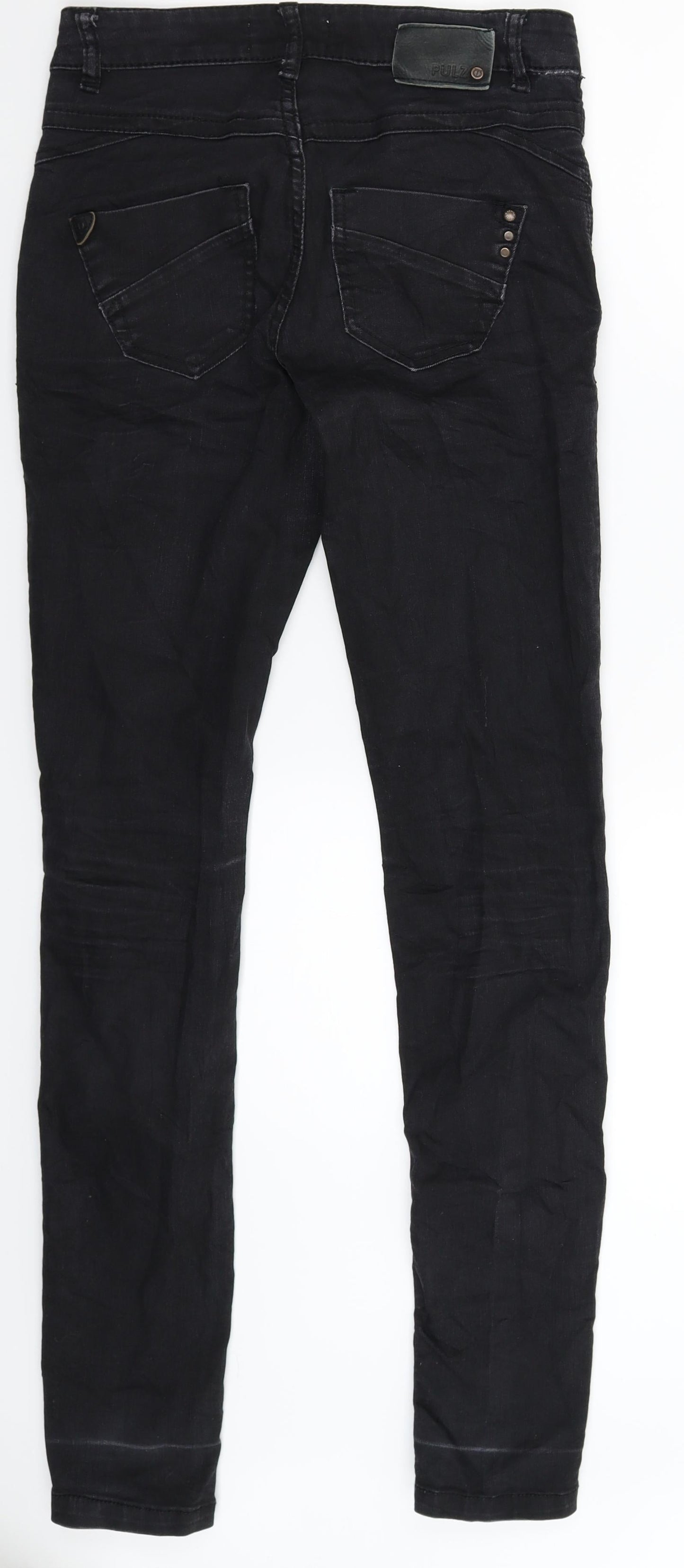 Pulz Womens Black  Denim Jegging Jeans Size 28 in L33 in