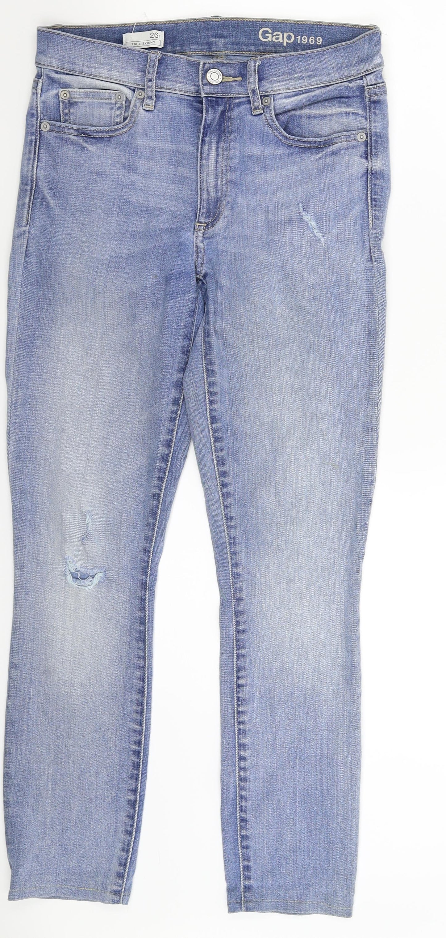 Gap Womens Blue  Denim Skinny Jeans Size 28 in L27 in