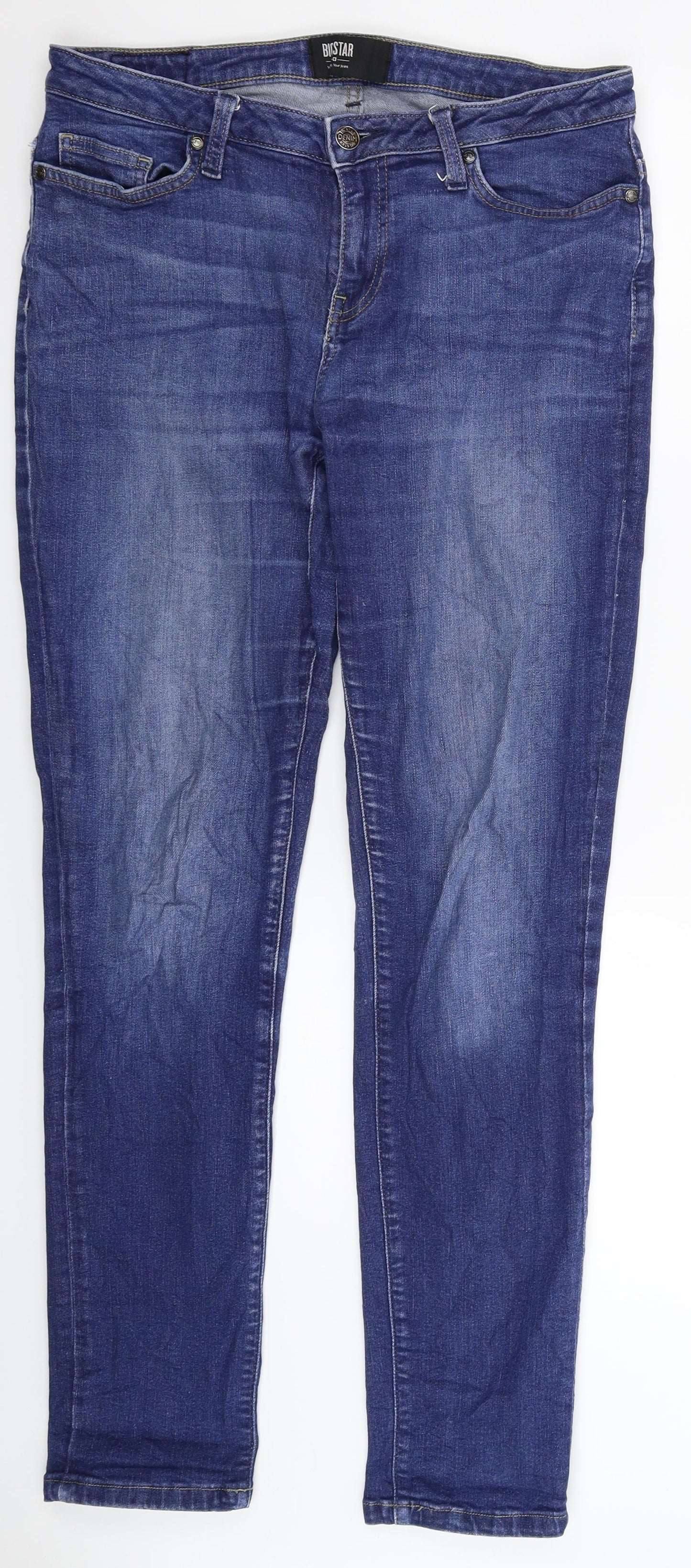 Womens UK Size 34 in BIG STAR Extra-Slim Fit Skinny Blue Jeans