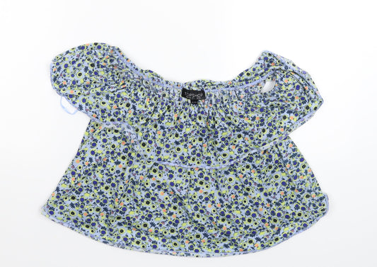 Womens UK Size 10 Topshop Multicoloured Basic Tank