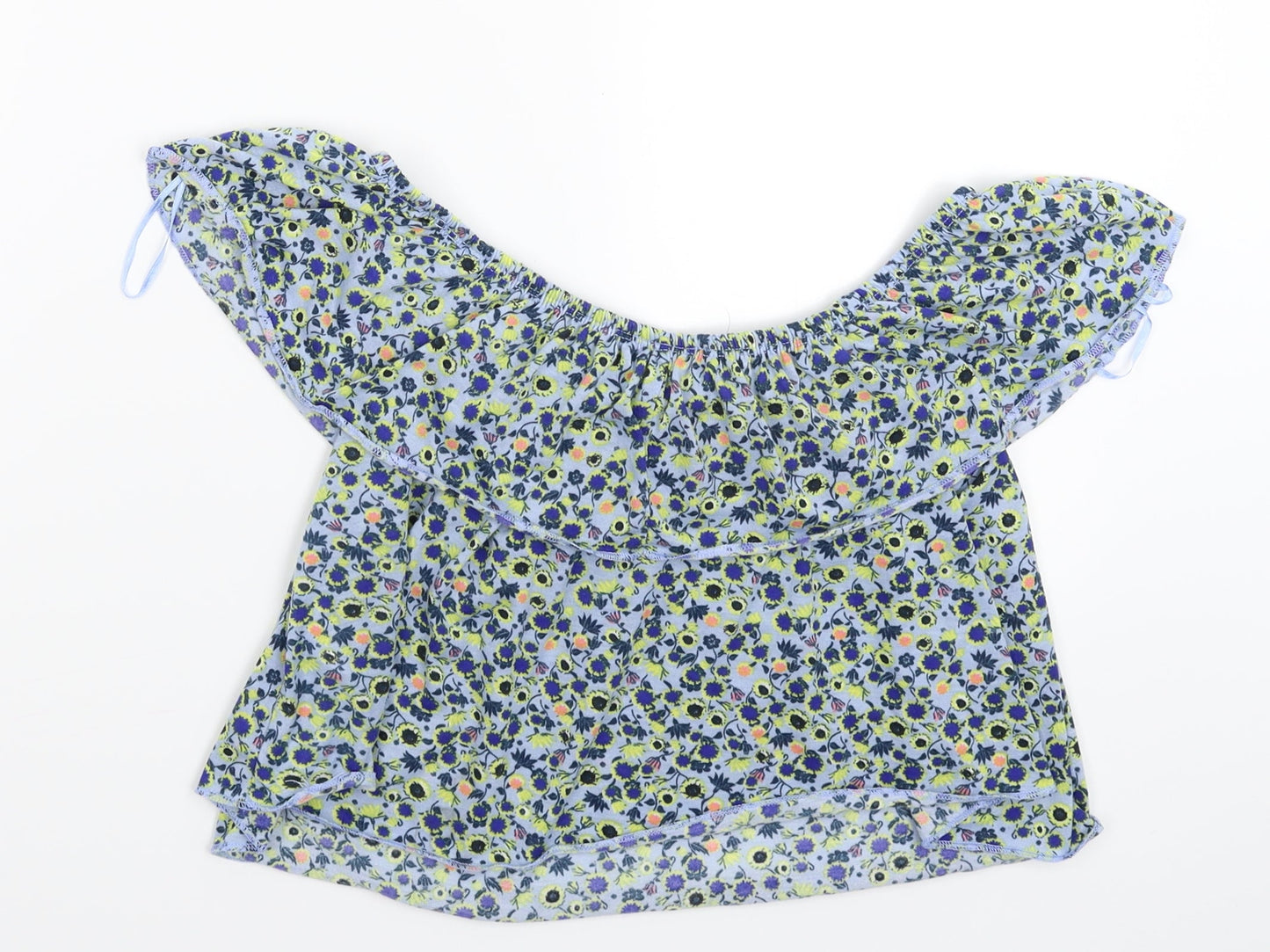 Womens UK Size 10 Topshop Multicoloured Basic Tank