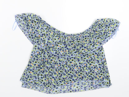 Womens UK Size 10 Topshop Multicoloured Basic Tank