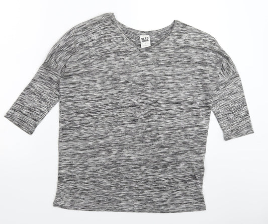 VERO MODA Womens Grey  Knit Pullover Jumper Size S