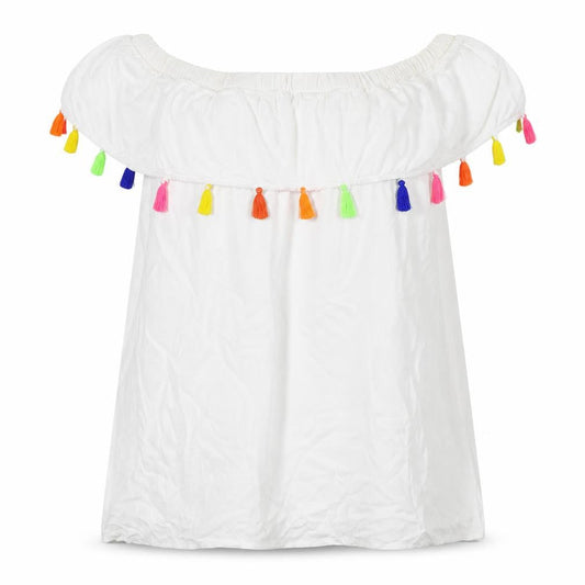 Womens UK Size 8 Boohoo White Basic Blouse
