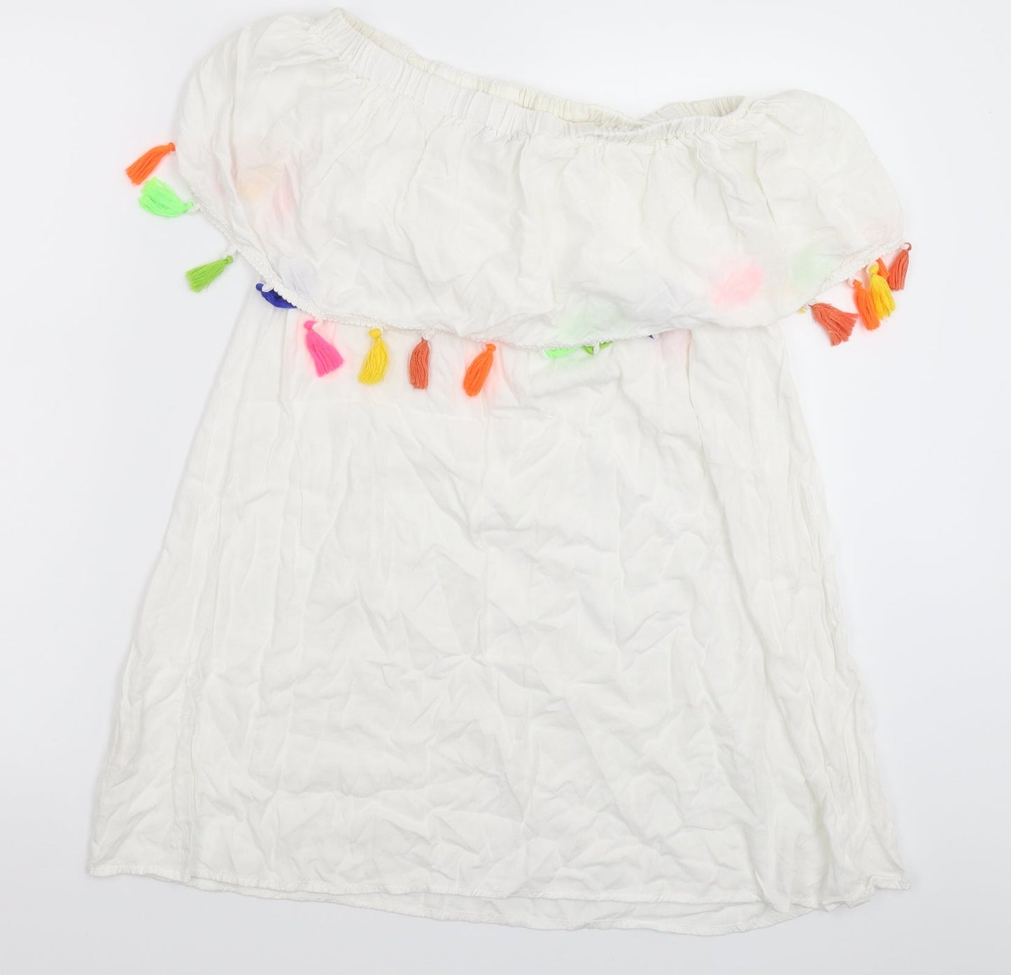 Boohoo Womens White   Basic Blouse Size 8