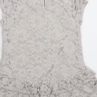 TU Girls Grey Floral  Mini  Size 10 Years