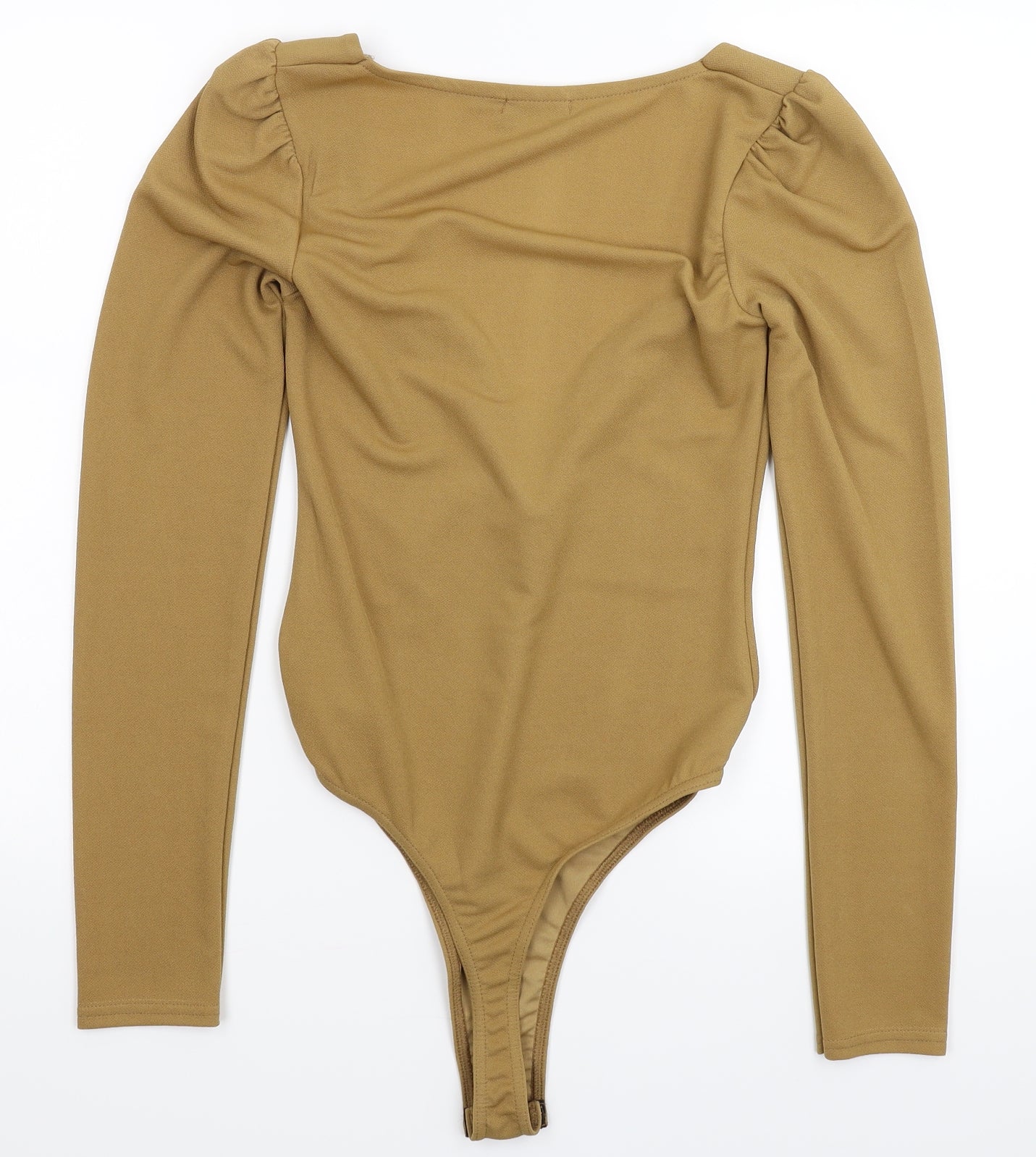 PRETTYLITTLETHING Womens Beige   Bodysuit One-Piece Size 10