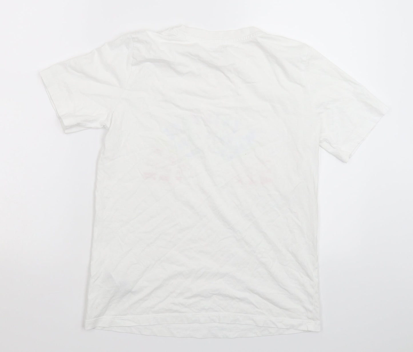 Womens UK Size 8 Marks and Spencer White Basic T-Shirt