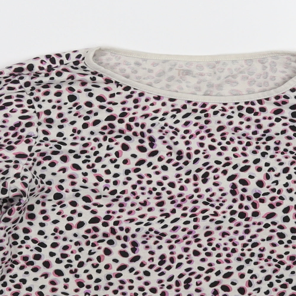 TU Girls Multicoloured Animal Print  Basic T-Shirt Size 12 Years