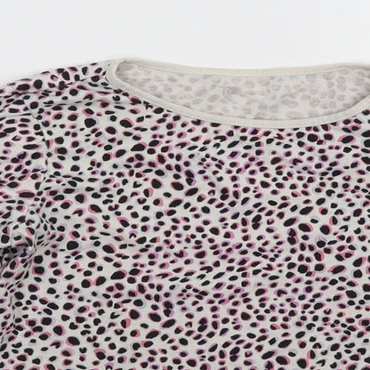TU Girls Multicoloured Animal Print  Basic T-Shirt Size 12 Years