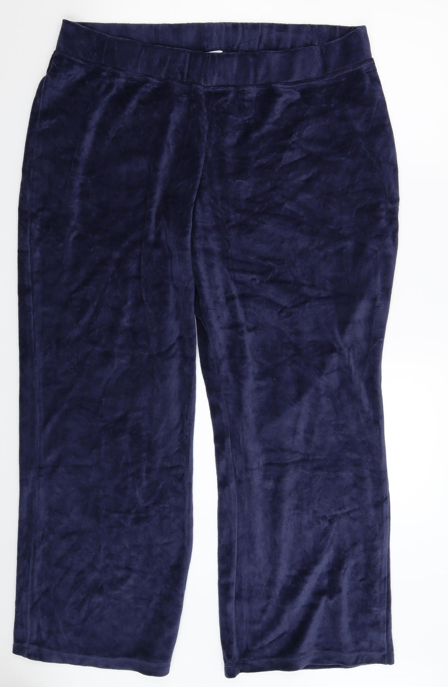 Womens UK Size 42 in Preworn Regular Fit  Blue Trousers