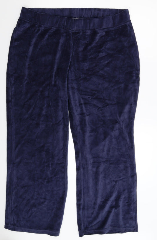 Womens UK Size 42 in Preworn Regular Fit  Blue Trousers