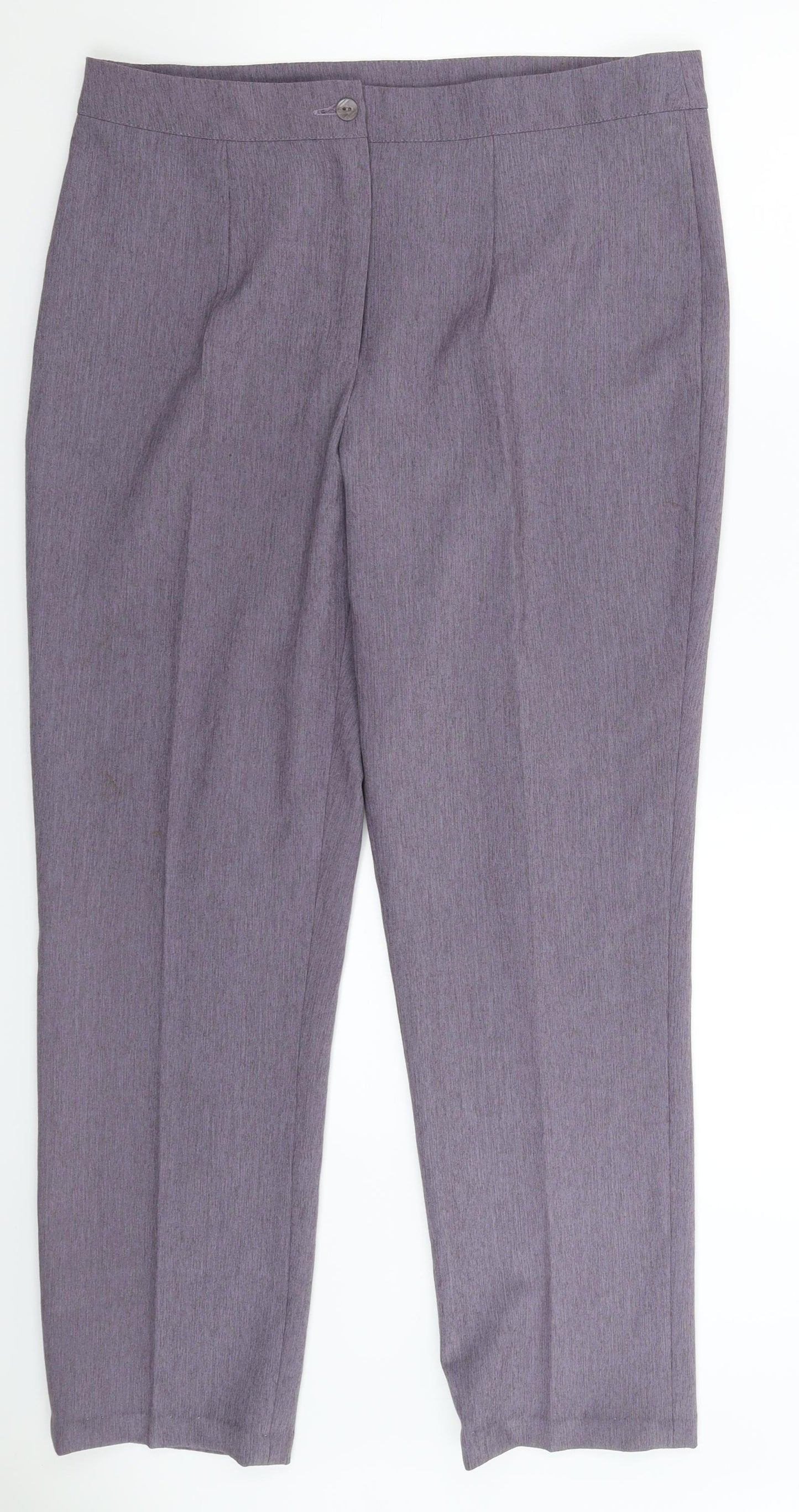 Womens UK Size 34 in Preworn Regular Fit  Grey Trousers