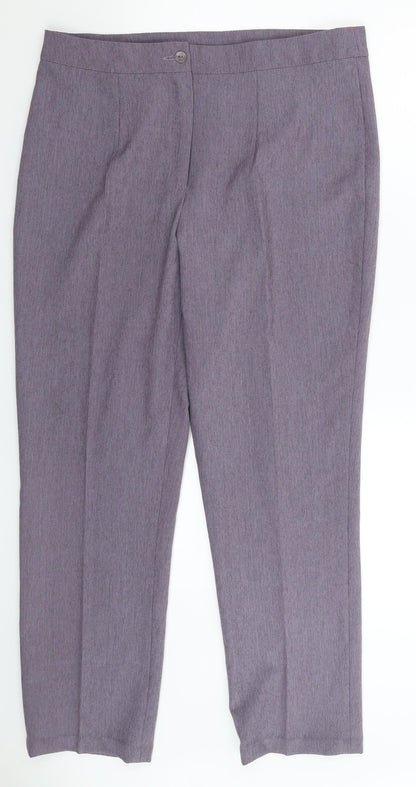 Womens UK Size 34 in Preworn Regular Fit  Grey Trousers