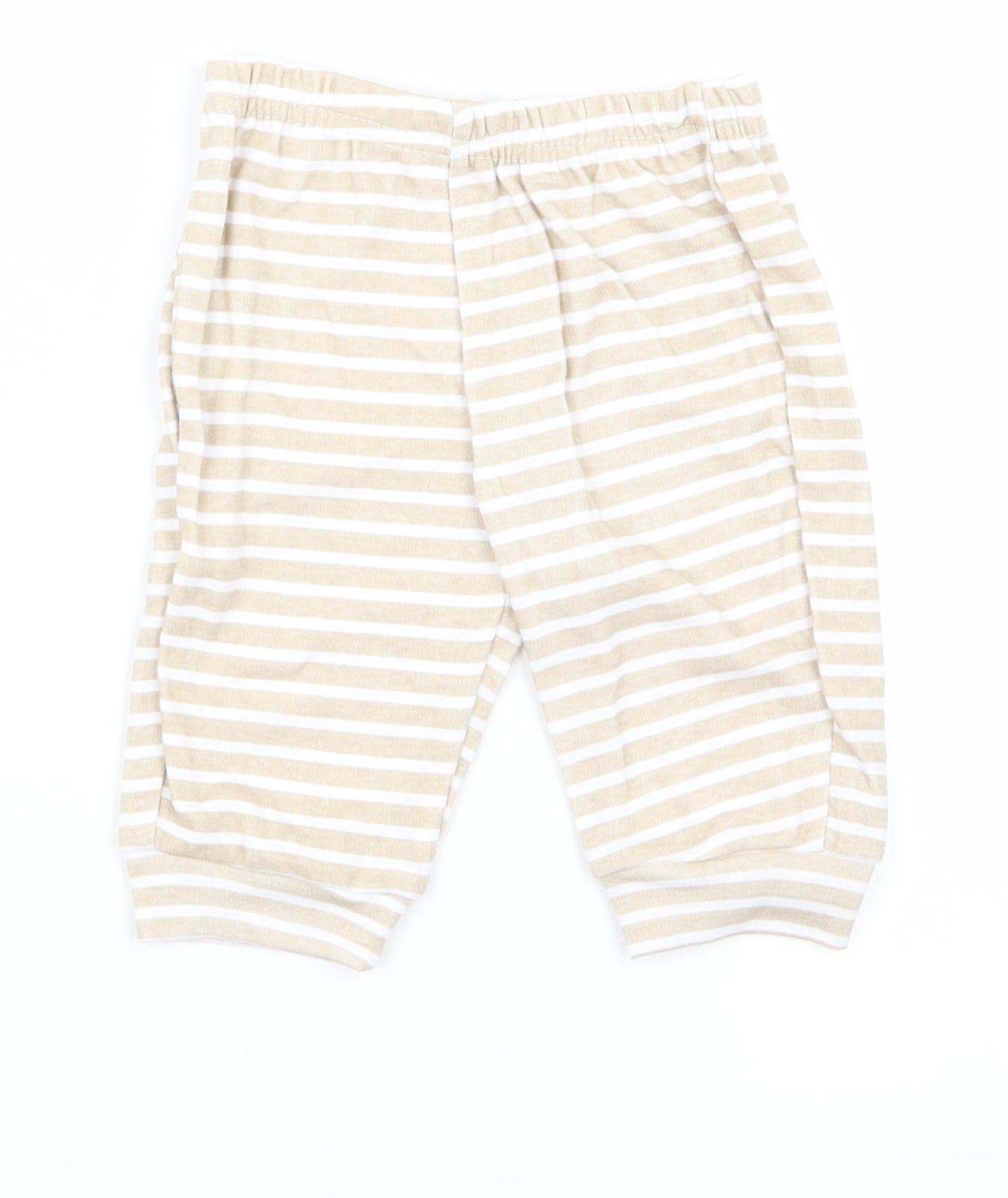 sterling baby   Beige Striped  Capri Trousers Size 3-6 Months