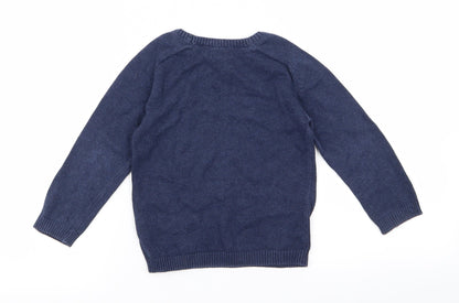 Next Boys Blue   Pullover Jumper Size 3 Years