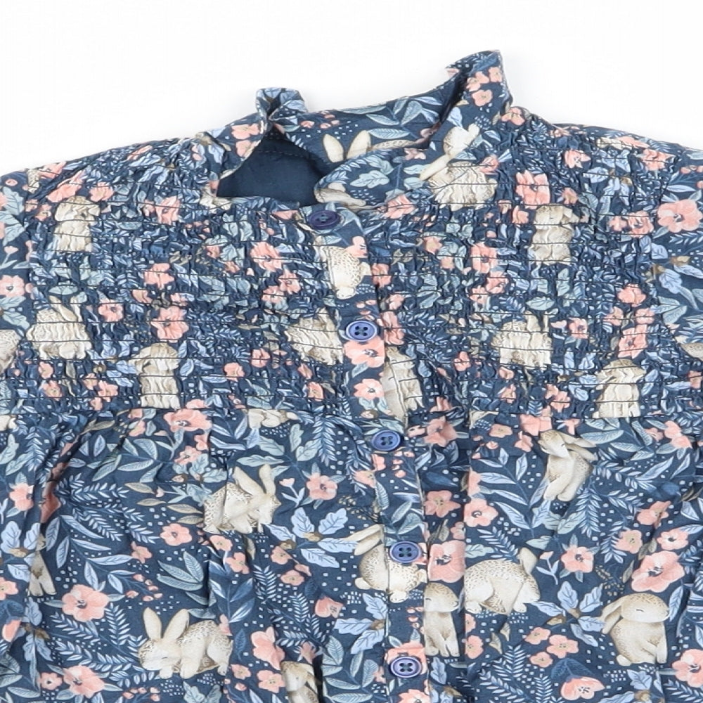 TU  Black Floral  Fit & Flare  Size 18 Months
