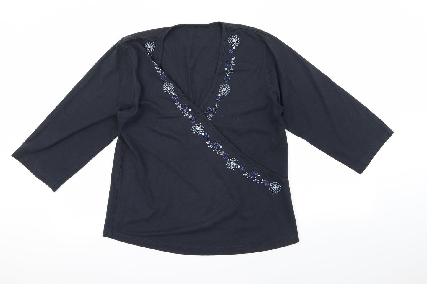 Preworn Womens Black   Cardigan Jumper Size 16