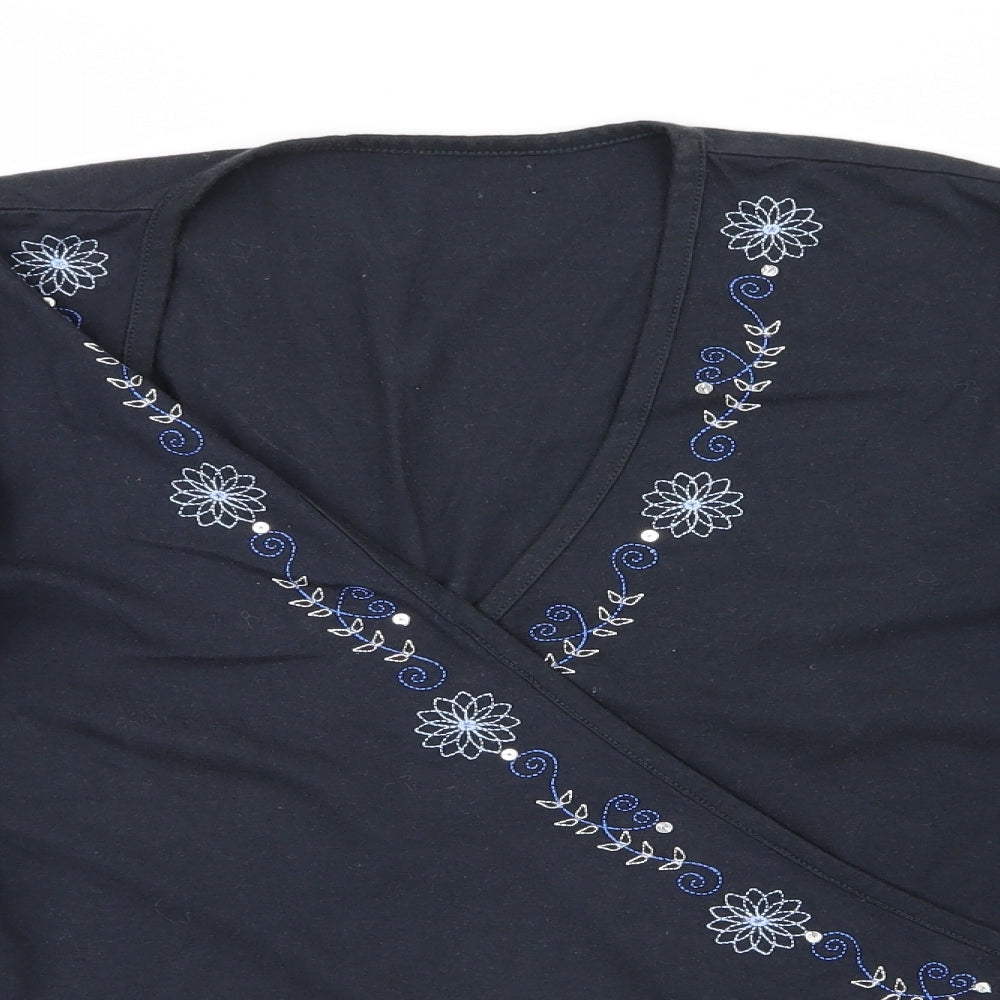 Preworn Womens Black   Cardigan Jumper Size 16