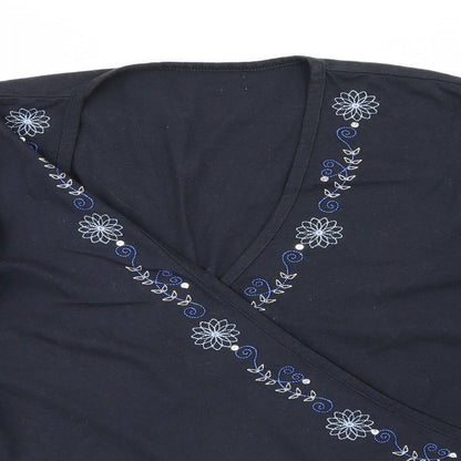Preworn Womens Black   Cardigan Jumper Size 16