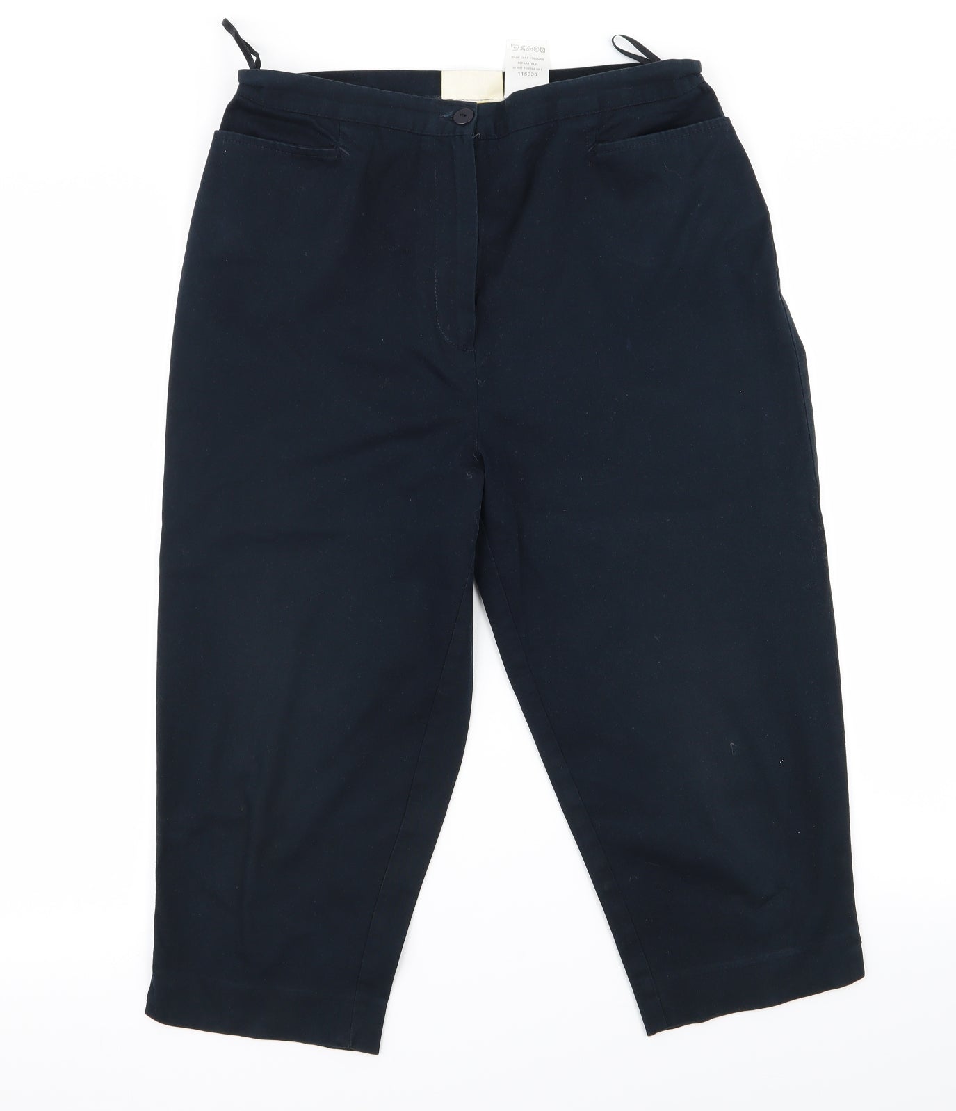 Womens UK Size 10 Bonmarché Regular Fit  Black Trousers