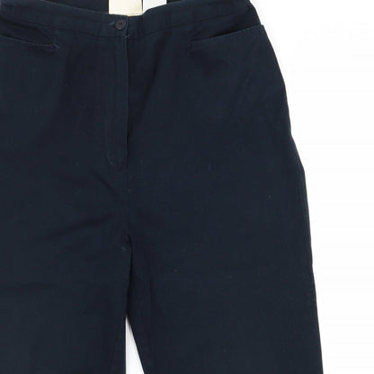 Womens UK Size 10 Bonmarché Regular Fit  Black Trousers