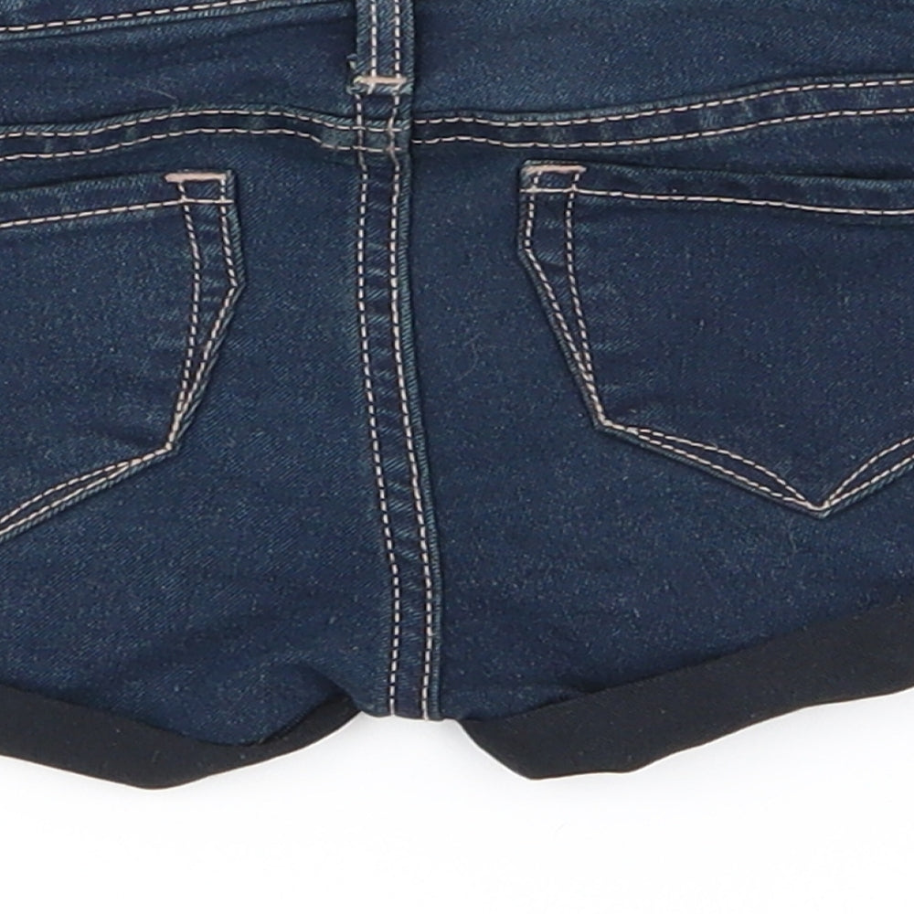 Preworn Girls Blue   Pedal Pusher Jeans Size 12-18 Months