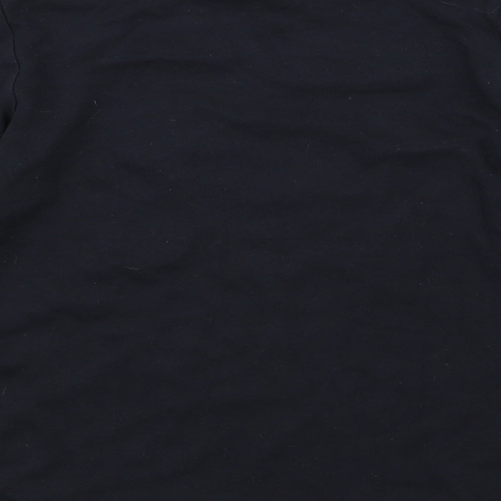 George Girls Black   Top Pyjama Top Size 12 Years  - cosy