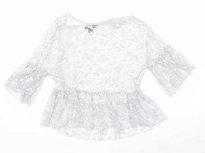 Atmosphere Womens Silver   Basic Blouse Size 8