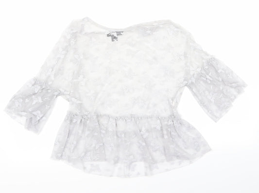 Atmosphere Womens Silver   Basic Blouse Size 8