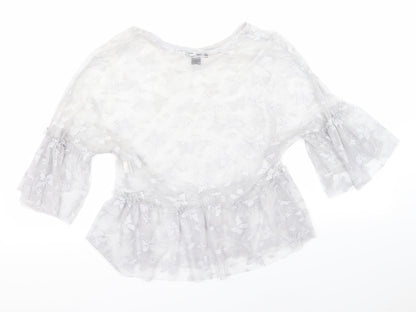 Atmosphere Womens Silver   Basic Blouse Size 8