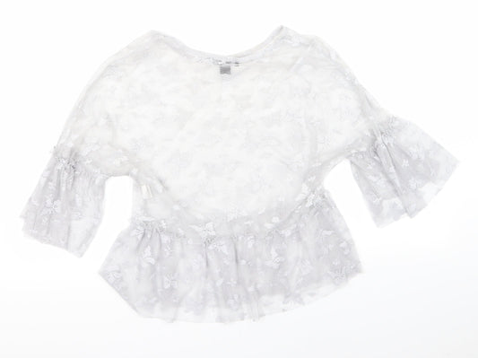 Atmosphere Womens Silver   Basic Blouse Size 8