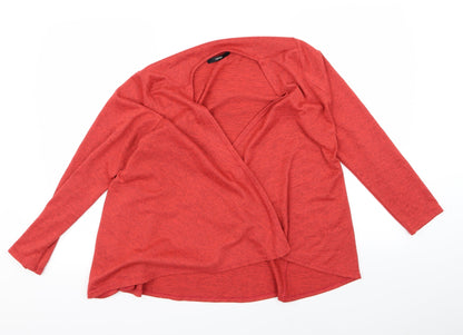 George Womens Red   Cardigan Jumper Size 8