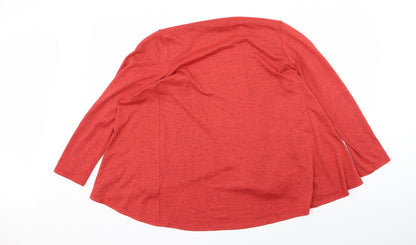 George Womens Red   Cardigan Jumper Size 8
