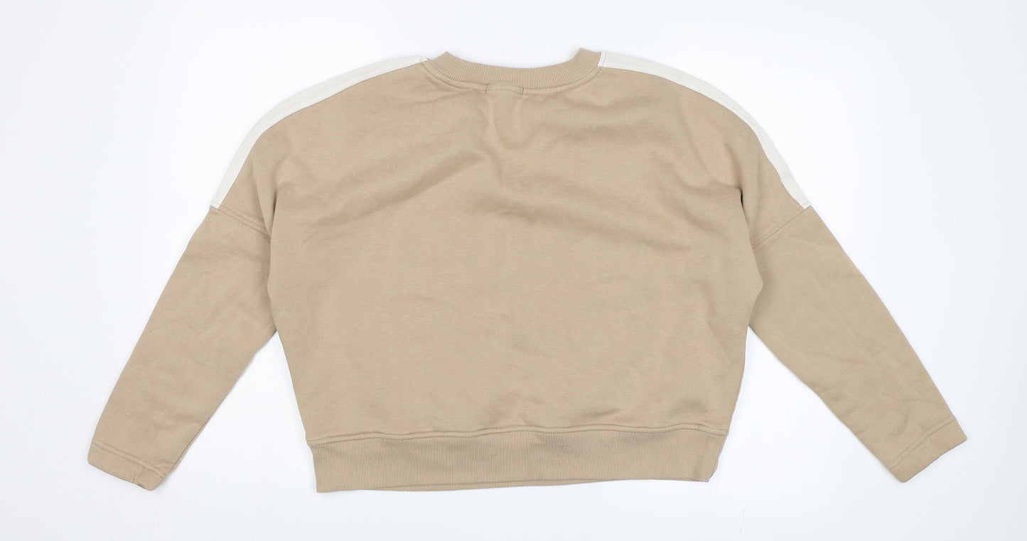 Primark Womens Beige   Pullover Sweatshirt Size M  - Cropped