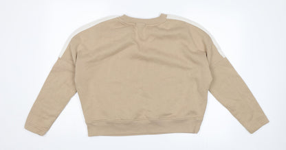 Primark Womens Beige   Pullover Sweatshirt Size M  - Cropped