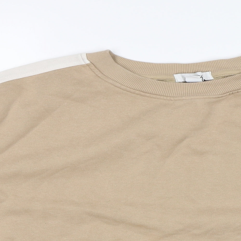 Primark Womens Beige   Pullover Sweatshirt Size M  - Cropped