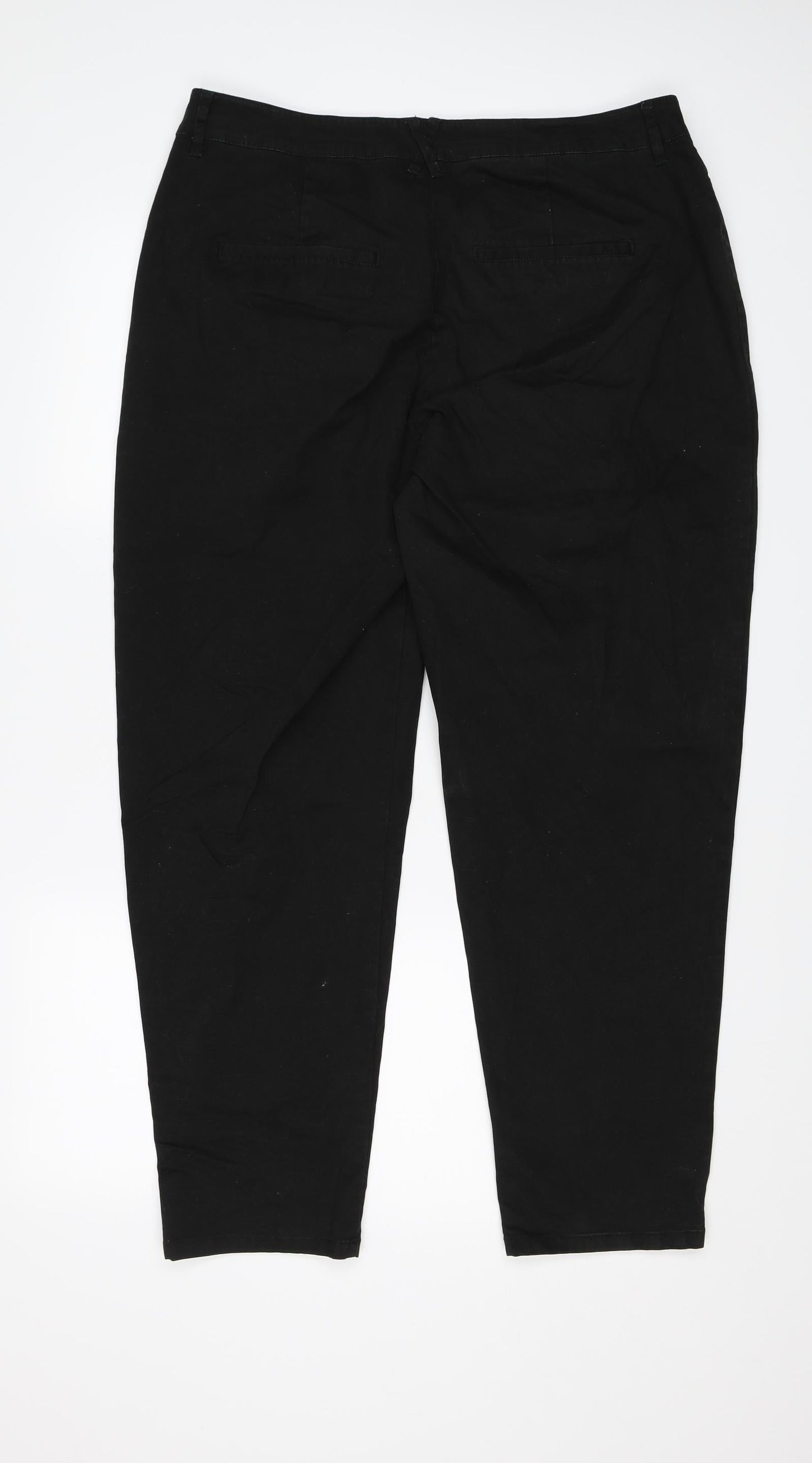 Womens UK Size 14 ASOS Regular Fit  Black Trousers