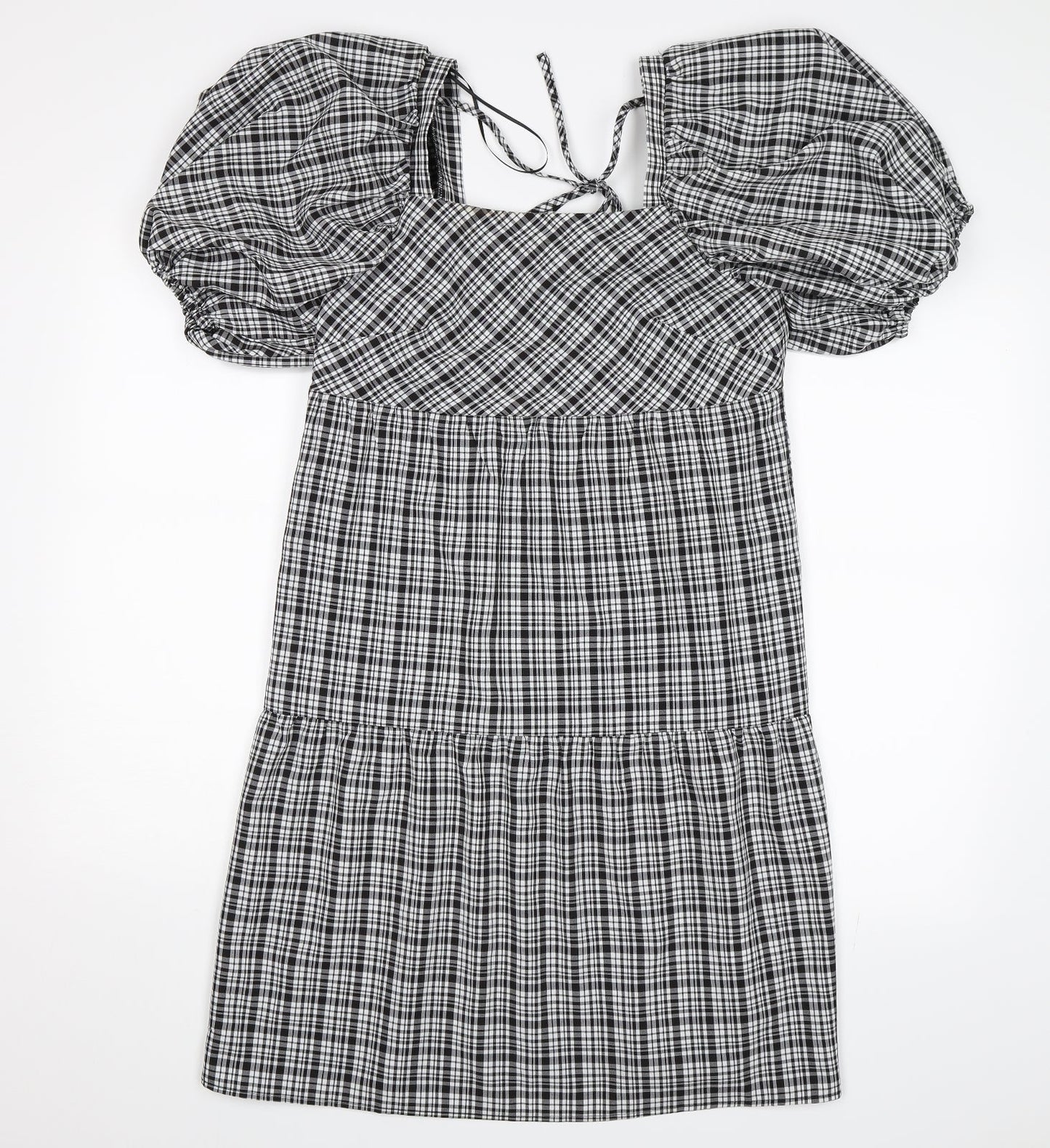 Papaya Womens Black Check  Shift  Size 8