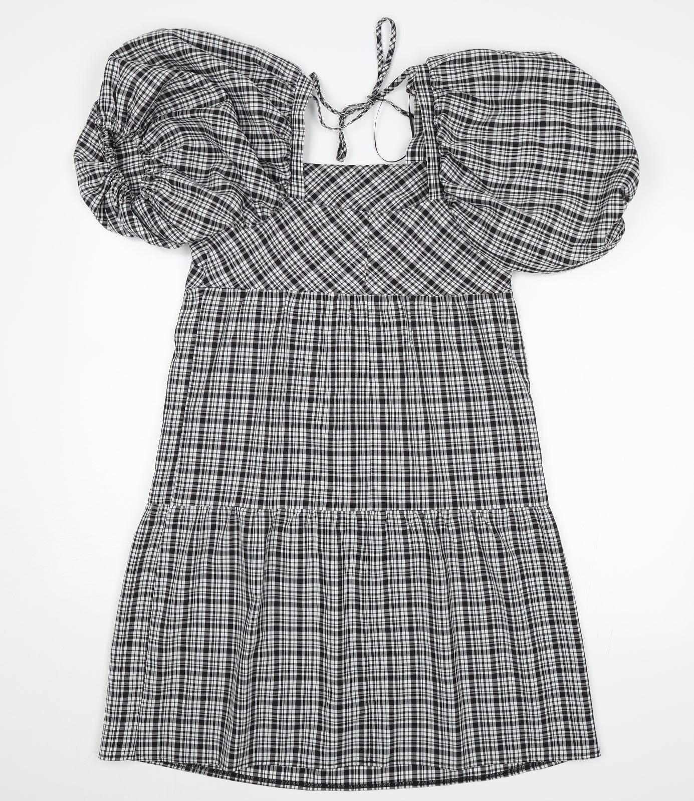 Papaya Womens Black Check  Shift  Size 8