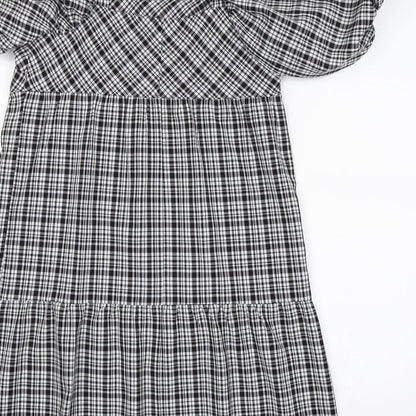 Papaya Womens Black Check  Shift  Size 8