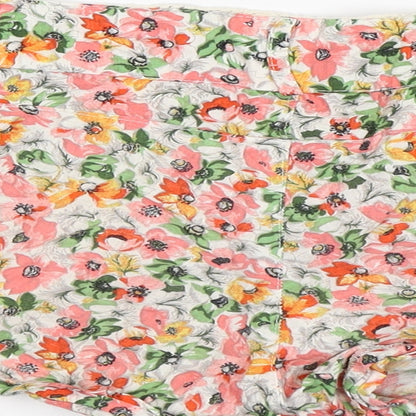 Atmosphere Womens Pink Floral  Cut-Off Shorts Size 8