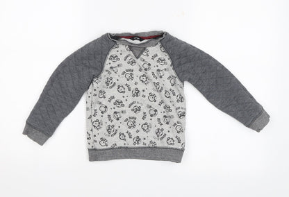 George Boys Grey   Pullover Sweatshirt Size 2-3 Years  - Monkeys