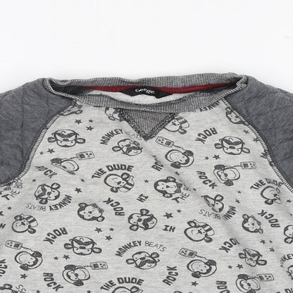 George Boys Grey   Pullover Sweatshirt Size 2-3 Years  - Monkeys