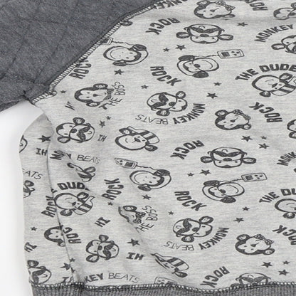 George Boys Grey   Pullover Sweatshirt Size 2-3 Years  - Monkeys